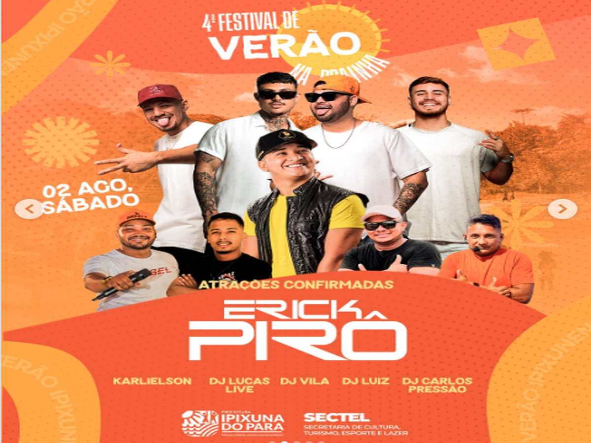 Atrações do dia